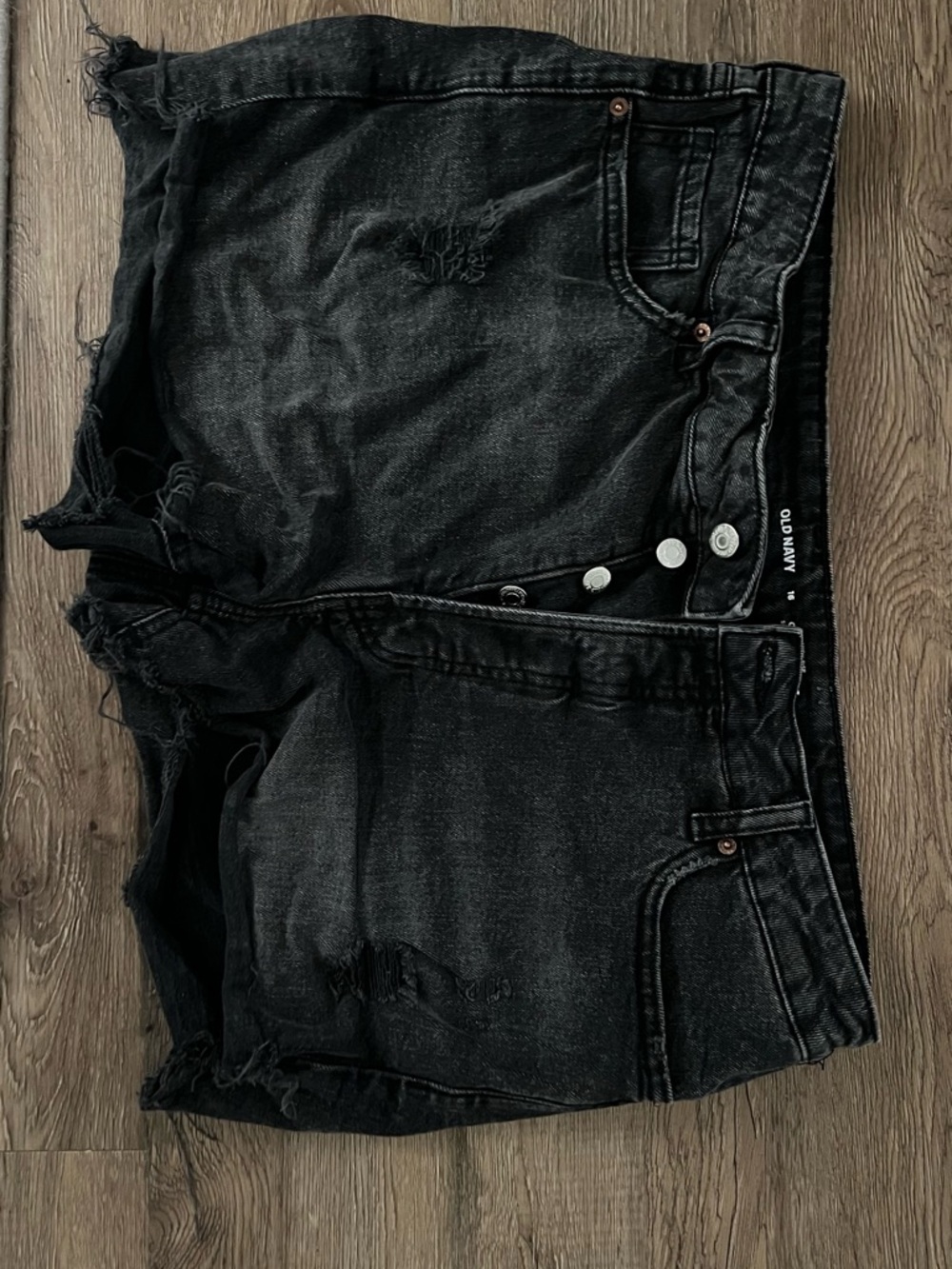 Old Navy Black High-Rise O.G. Straight Jeans